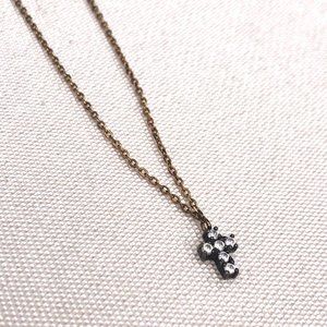 Frank Ronay Tiny Cross Necklace